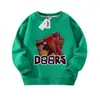 Sudadera con cuello redondo Escape from the Gate Figura de Roblox Unisex Ropa de forro polar para niños Primavera, Otoño e Invierno