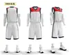 Novo uniforme de basquete 2024 conjunto uniforme de jogo para estudantes do sexo masculino personalidade estampada americano respirável uniforme de treinamento de basquete