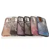 Borboleta com Glitter Ondulado Adequada para Capa de Celular Apple 17Promax Iphone16Pro Transparente High-End 15