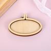Mini Pequeño Bordado Bordado Elástico Marco de Bordado Círculo Colgante de Madera de Comercio Exterior Joyería Colgante de Bordado Hecho a Mano Manualidades DIY