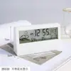 Comercio Exterior en Reloj Simple Clima Humedad Silencioso Digital Despertador Infantil Transparente Luminoso Multifuncional Reloj Electrónico