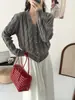 Cárdigan Chaqueta de Punto para Mujer Otoño 2025 Nuevo Estilo Estilo Coreano Ropa de Principios de Otoño Top Corto para Personas Pequeñas