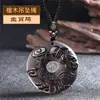 Collar con Colgante de Hebilla de la Paz de Obsidiana Hielo Signo del Zodíaco para Hombre Collar para Mujer Año del Zodíaco Tigre Colgante Patronus