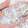 Láser 3-8mm Lentejuela Mascota Luna Copo de Nieve Estrella Lentejuela con Forma Especial Parche Maquillaje DIY Brillo Decorativo para Arte de Uñas