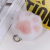 Internet transfronteiriça Explosões vermelhas Imitação de pele de vison Pata de gato Pingente de pelúcia Bolsa Pendurada Chaveiro de carro Presente de Natal personalizado