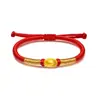 Pulsera de Lingote de Oro Puro 999 Shuibei Gold Pulsera Trenzada de Candado de Paz Ruyi de Oro Duro 3D Regalo de Atracción de Clientes para la Industria de la Belleza