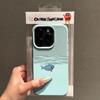Lindo Tiburón Apple 16 Dibujos Animados iPhone14 Funda para Teléfono 13 Silicona 11 Patrón de Cuero 12promax Caída 15