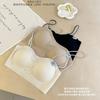 22602 Ropa de Hielo y Oxígeno Tirante Fino Brillante Chaleco Sujetador Ropa Interior para Mujer Recopilación y Agrandamiento de Pecho Pequeño Sujetador Secundario Anti-Caída