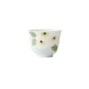Taza de Té de Cerámica Gardenia Pura Miyan Pintada a Mano Taza de Té Fina de Cerámica Hecha a Mano Taza Especial para Damas Taza de Maestro Taza Individual