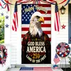 Capa de Porta de Tecido Elástico Decoração Dia da Independência Capa para Cabeça de Porta Decoração do 250º Aniversário dos EUA Capa de Porta Fábrica Atacado Personalização