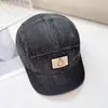 Gorra de Béisbol Lavada de Mezclilla Vintage para Mujer, Gorra Versátil de Ala Corta Estilo Japonés Hip-Hop, Gorra de Pico de Pato con Diseño de Nicho para Hombre