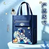 Regalo de regreso a clases para estudiantes: bolsa de lona, set de papelería, bolsa de tutoría de astronauta, recompensa de clase, bolsa para guardar exámenes y libros