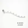 Supermercado loja de roupas cartão quadrado tubo preto e branco com contas cabide de roupas barraca estante dobrável 5 contas 7 contas gancho gancho universal atacado
