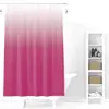 Cortina de Ducha de Poliéster Amazon Transfronteriza Cortina Divisoria de Baño Estampado Digital Gradiente Se Puede Personalizar Lote Mixto