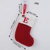 Calcetines Navideños Clásicos de Amor de Hong Kong Letra Roja Calcetines de Navidad Tejidos de Lana Decoración Festiva Colgante Navideño