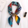 Nuevo Estilo Temperamento Cuadros 70 Pañuelo Cuadrado Pequeño Mujer Primavera y Otoño Verano Pañuelo de Seda Pañuelo Decorativo Pañuelo Perezoso Pañuelo Delgado