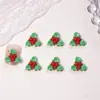 Joias de Resina Diamante Desenho Animado de Natal para Unhas Floco de Neve Fofo Chapéu Papai Noel Acessórios para Unhas DIY