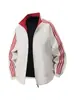 Directo de fábrica, chaqueta a rayas estilo americano para hombres y mujeres, nuevo modelo de primavera, chaqueta reversible para parejas, ropa de primavera