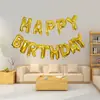 Decoración para Fiesta de Cumpleaños Set de Globos de Papel de Aluminio Impresos de Color Sólido Multicolor Versión de EE. UU. Letras de Película de Aluminio Caricaturas