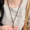 2025 Nuevo Collar Colgante de Otoño e Invierno Nueva Cadena de Suéter Larga con Borlas Chinoiserie Accesorios de Moda de Nicho Únicos para Mujeres