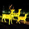 Adornos Navideños Luminosos de Fibra de Vidrio para Exteriores de Ciervo Sika Escultura de Dibujos Animados Exhibición Paisaje Bienes Raíces Centro Comercial Manualidades