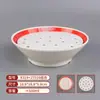 Mesa de Hot Pot Rústica Estilo Hombre Derretido, Tazones de Cerámica Melamínica Resistentes a la Rotura, Platos para Aceite y Platos para Carne de Res Fresca