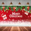 Fundo de Natal mais vendido da Temu, com impressão de alta definição de Papai Noel, renas e padrões florais, perfeito para decorações de feriado