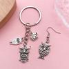 20 lindos accesorios de joyería de aleación de dinosaurio y abeja, pendientes hechos a mano, collar y colgante, material para colgantes.