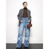 JOCORBEI [Relajados y Descansados] Jeans de Pierna Ancha para Mujer Sueltos Adelgazantes Casuales Pantalones Estilo Old Money
