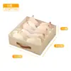 Caja de Almacenamiento Plegable Compartimentada Organizador de Armario Caja de Almacenamiento para Ropa Interior Gran Capacidad Portátil para Artículos Varios Contenedor de Almacenamiento a Prueba de Polvo