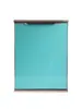 Puerta de Gabinete con Marco de Cocina Puerta de Acero Cristal Panel de Puerta de Lavabo Aleación de Aluminio Puerta de Gabinete de Pared Sin Perforaciones Autoensamblaje