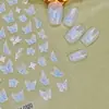 Novo Adesivo de Arte para Unhas em Relevo Estéreo 5D Borboleta Flor Renda Laço Tulipa Adesivo de Unha de Alta Qualidade