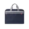 Fábrica em estoque atacado portátil escritório conferência bolsa de informação extra grande tecido oxford bolsa para documentos impressão LOGO pasta