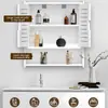 Estante de almacenamiento para pared de baño transfronterizo, gabinete de pared para baño, estante de almacenamiento en capas para el área del lavabo