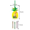 Amazon Festival Hawaiano Carrillones de Viento Decorativos Tema Frutas de Verano Piña Adorno Colgante de Carrillón de Viento Decorativo para Fiesta de Verano