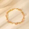 Popular Pulseira Minimalista de Design Cruzado em Forma de Folha para Mulheres, Fashion e Elegante, Nicho e Versátil, Joia com Zircônia Multicolor