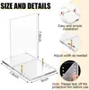 Soporte de caballete para marco de fotos de acrílico, soporte para platos, utilizado para exhibir libros, fotografías, platos y marcos de fotos
