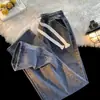 Jeans Masculino 2026 AliExpress Verão Estilo Americano Versátil Cor Sólida Moda de Rua, Cool e Tendência, Em Estoque