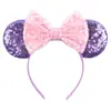 Acessórios de cabelo do Mickey transfronteiriços bordado lantejoulas laço faixa de cabeça de festa faixa de cabeça de parque de diversões férias acessórios de cabelo infantis pronta entrega