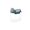 Balde de Mijo Wanmeng de 1.5L con Taza Medidora Almacenamiento de Alimentos Granos a Prueba de Humedad Bolsa de Plástico Sellada Lata para Granos y Arroz