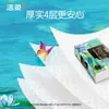 Lenço Jierou quadrado pequeno com design de pintura a óleo artística, 20 folhas, 4 dobras, papel de guardanapo, lenço facial, papel higiênico, portátil e acessível
