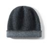 Gorro de Caxemira para Homens e Mulheres Outono e Inverno Caxemira Tricotada Espessa de Camada Dupla Uso Dupla Face Envoltório de Cabeça Versátil Proteção de Orelha Chapéu Quente