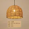 Lustre Japonês de Rattan Artesanal Lustre Zen para Casa de Hóspedes Casa de Chá Mesa de Jantar Luminária Criativa Personalizada Minimalista Moderna