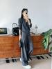 ¡Pantalones de yuppie! Pantalones Casuales Rectos de Lana de Oveja con Cordón en la Cintura de Color Contrastante, Estilo Delgado a la Moda Margiela para Mujer, Otoño e Invierno