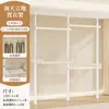 Arara de Roupas de Chão ao Teto de Primeira Linha Quarto Closet Walk-in Suporte de Chão Armário de Armazenamento Telescópico Entrada Haste Simples para Pendurar Roupas Cobertura contra Poeira