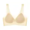 Sujetador tipo wrap sin espalda de seda helada exclusivo transfronterizo del Sudeste Asiático para mujer, con copas fijas push-up, lencería fina y sin costuras