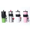 Novo Modelo de Caneca Térmica de Aço Inoxidável 316 com Canudo, Design Aurora, Alta Estética Portátil para Carro