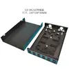 Caja terminal de fibra óptica de 4 puertos, 8 puertos, 12 puertos, 16 núcleos, 24 núcleos, conector cuadrado SC, conector circular FC, juego completo, para escritorio y montaje en pared