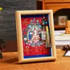 Estatua de Buda Thangka, Retrato de Bodhisattva, Salón Budista, Estudio, Escritorio de Oficina, Marco de Fotos, Pintura Colgante, Adornos de Escritorio de Animales del Zodiaco Budista