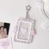 Portatarjetas Rígido Acrílico Estilo Ins con Alas de Ángel para Fans de K-Pop Portatarjetas de Película para Tarjetas Pequeñas de 3 pulgadas Set de Colgantes para Tarjetas Polaroid de Estudiante